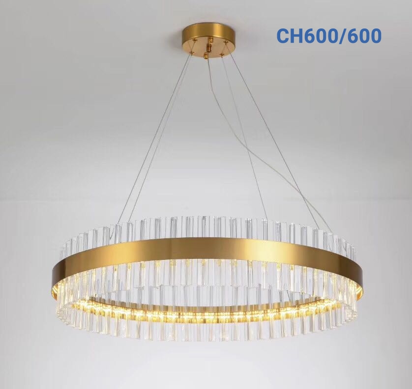Đèn thả vòng gắn hạt phale CH600/600 (07/600)