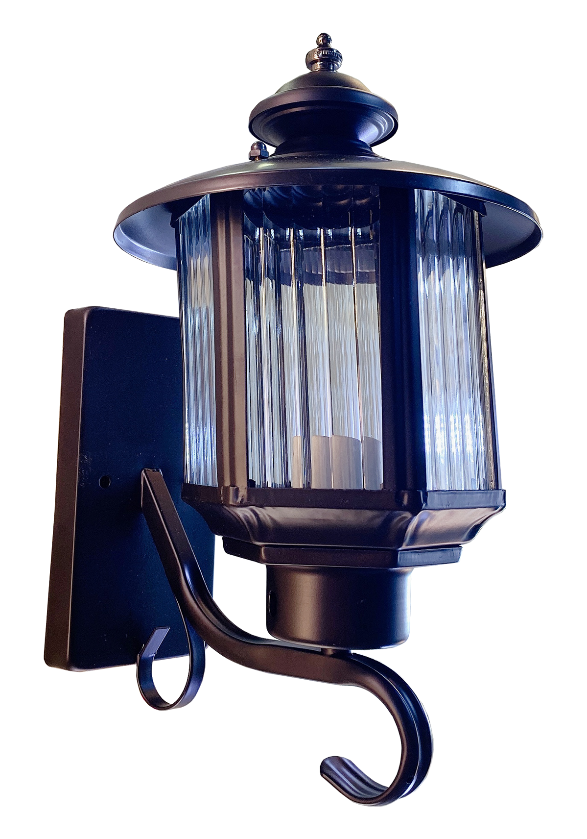 Đèn cột sắt phun sơn đen (11159/1BK)