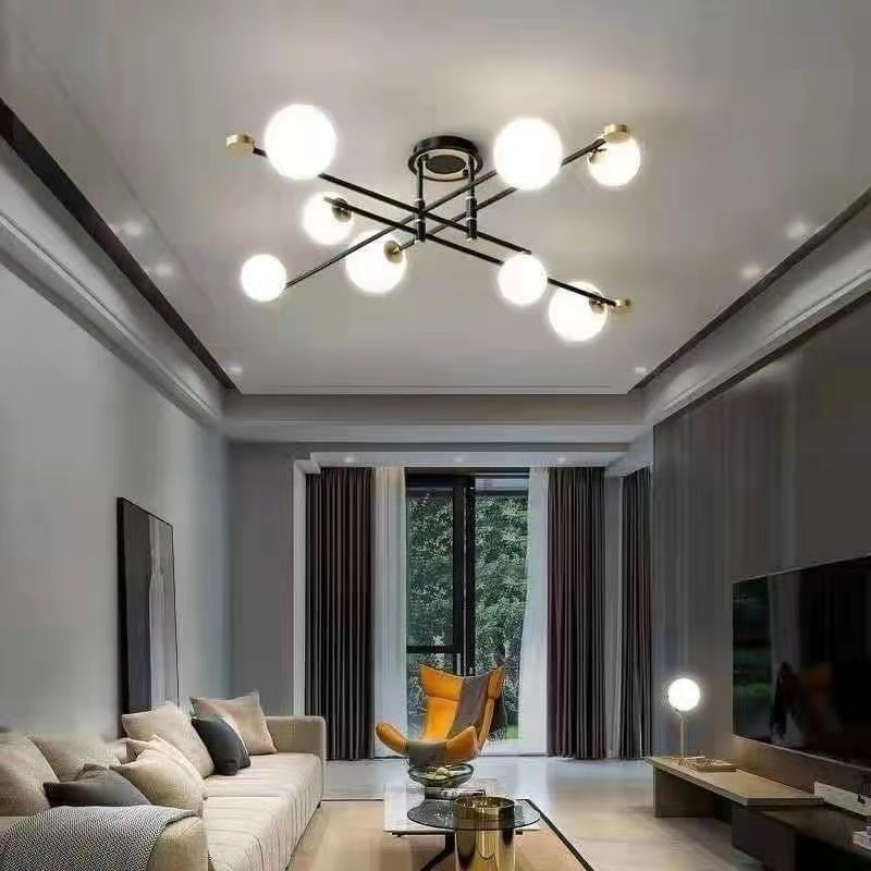 Đèn chùm thả chao cầu 6882-8X