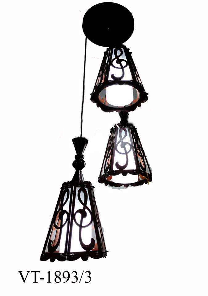 Đèn thả 3 gỗ - 1893/3