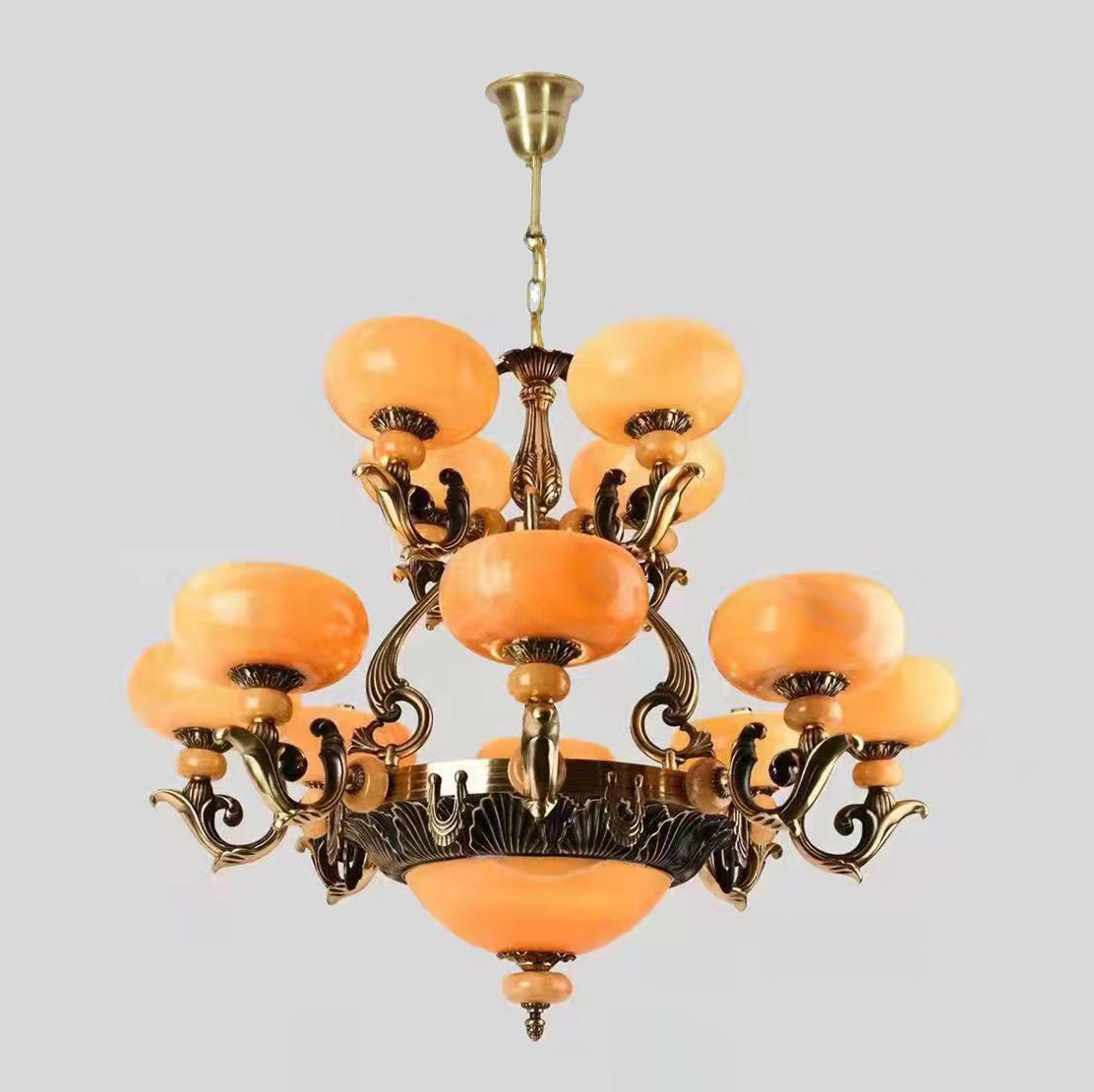 Đèn chùm đồng xịn 1274/12