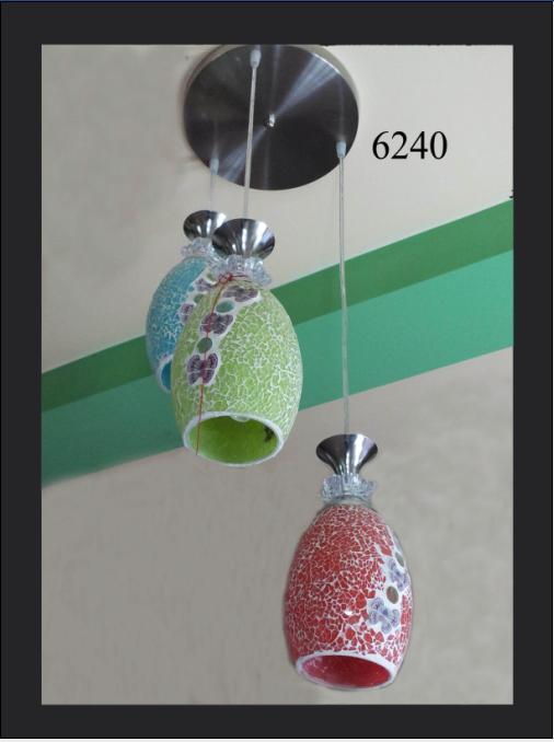 Đèn Thả 3 Gốm 6240