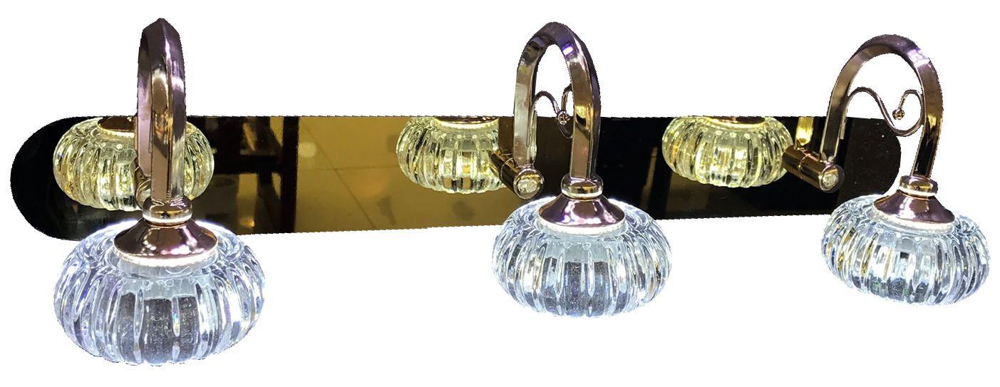 Đèn soi tranh chao phale đế mạ màu trà 8138-3(45cm)