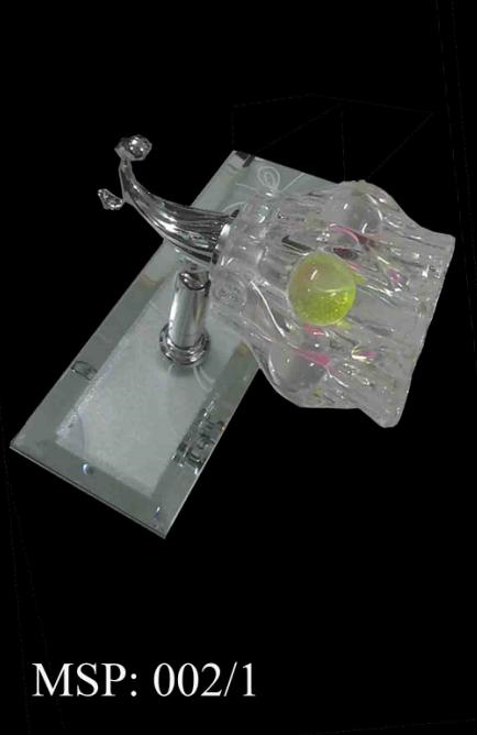 Soi tranh Led đơn chao thủy tinh 002/1