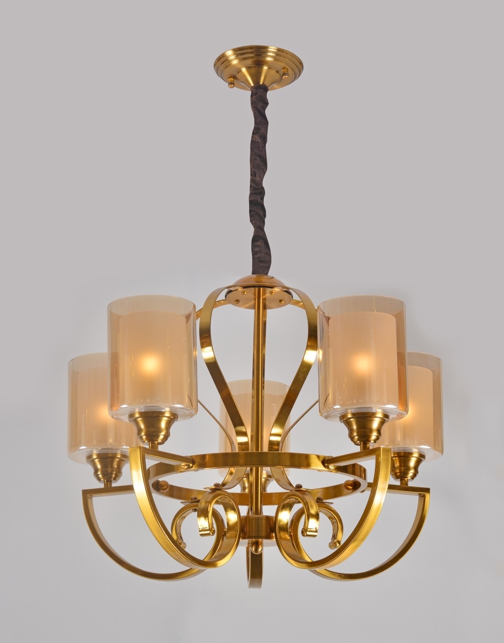 Đèn chùm mạ đồng 8295-5