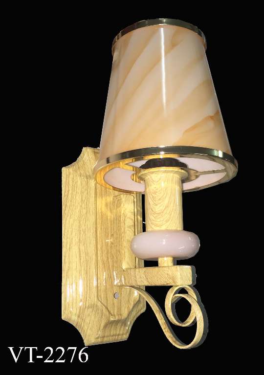 Đèn tường dù vân gỗ 2276