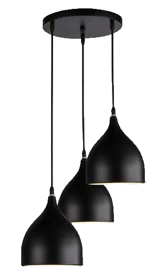 Đèn thả 3 giọt nước đen T044/3BK