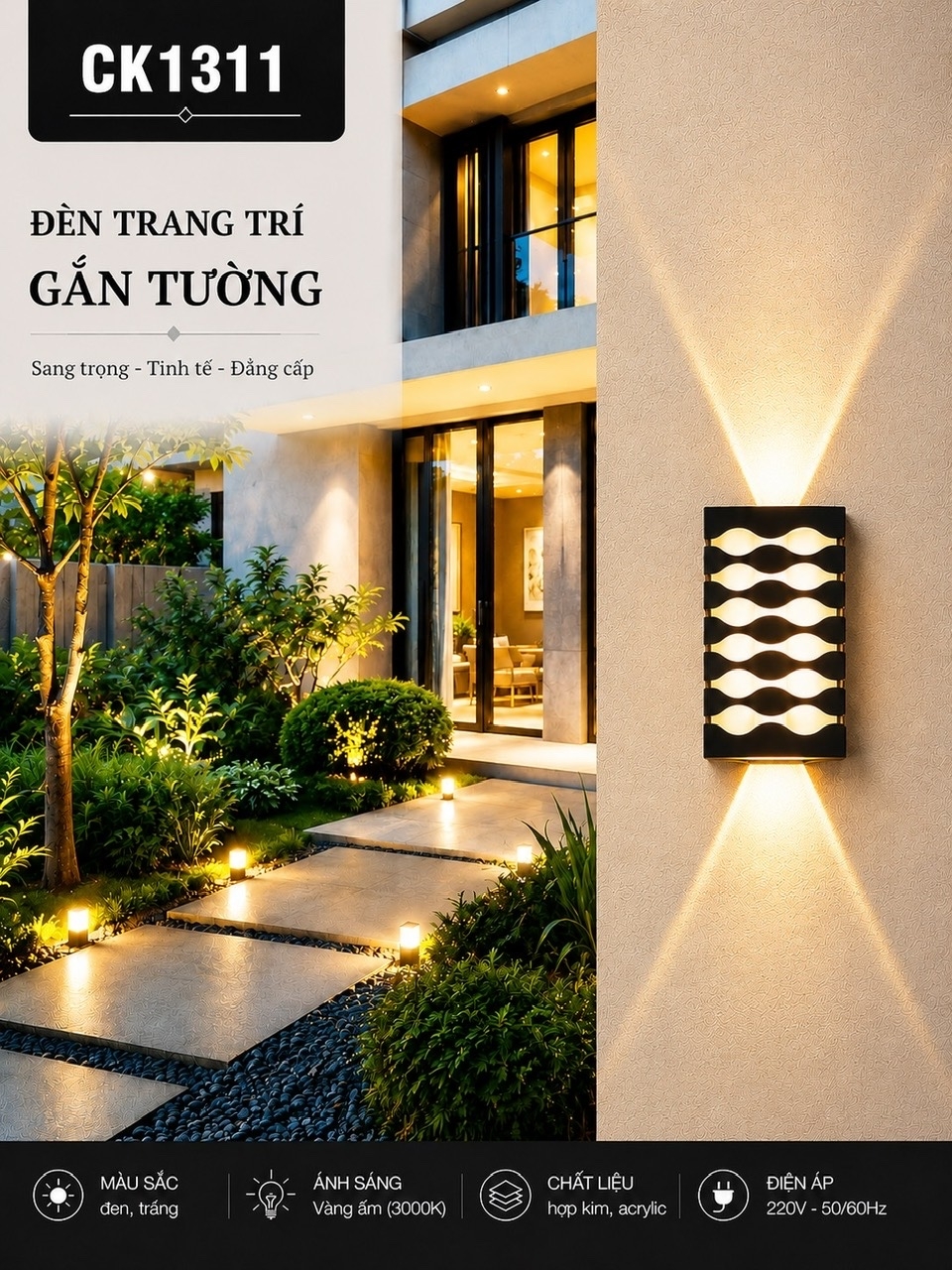 Đèn hắt CK1311/H180