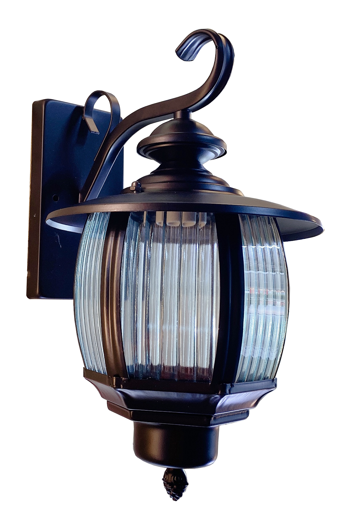 Đèn cột sắt sơn màu đen 11164/1BK