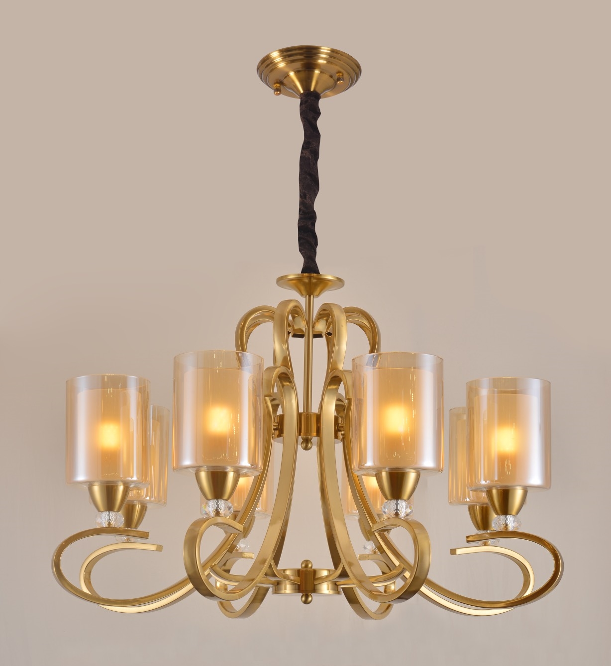 Đèn chùm mạ đồng 8162-8