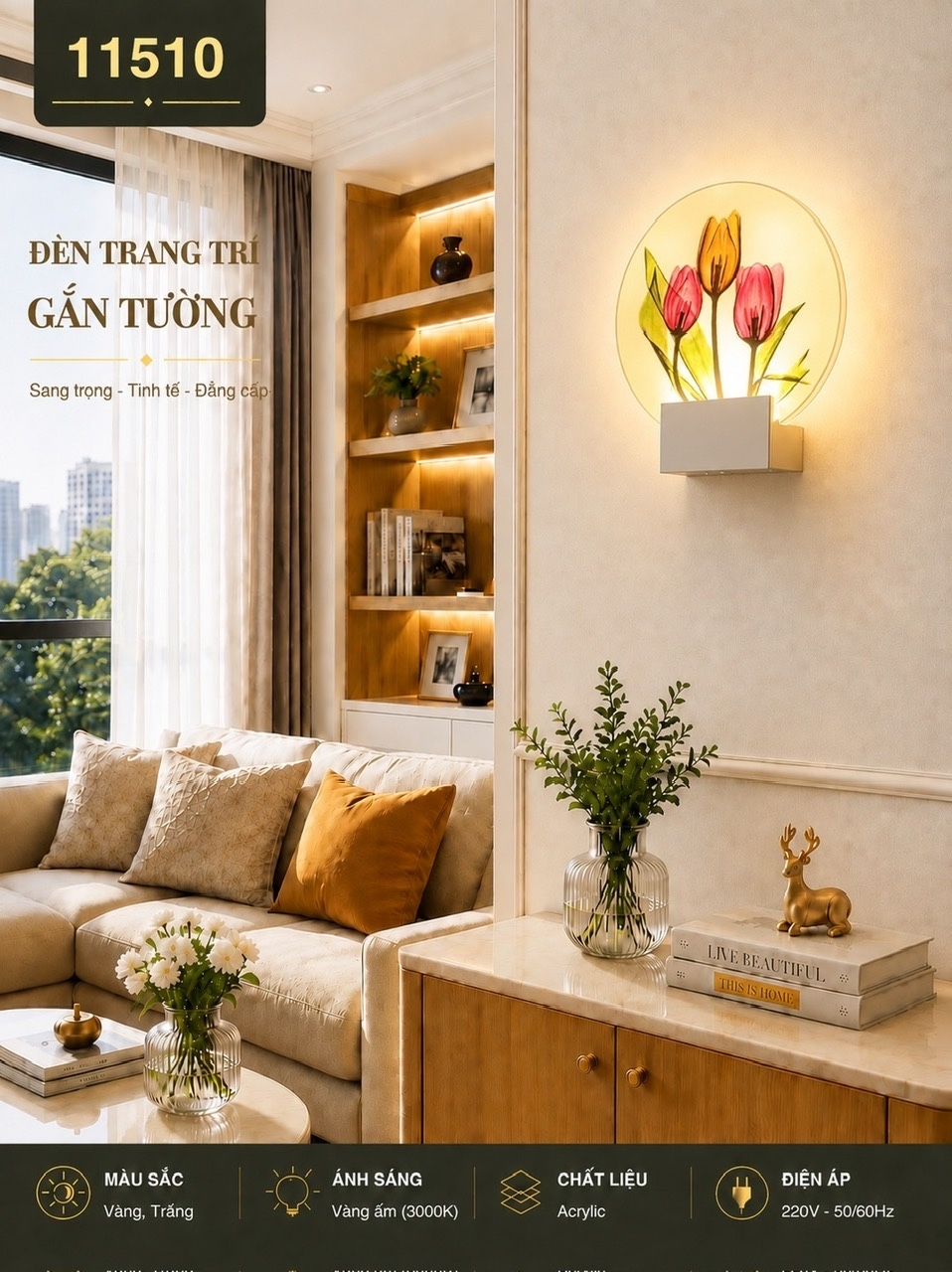 Đèn hắt led 11510 (20cm)