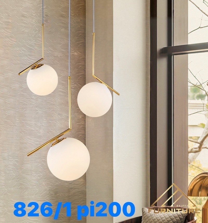Đèn thả chao cầu 826/200 (phi 200)