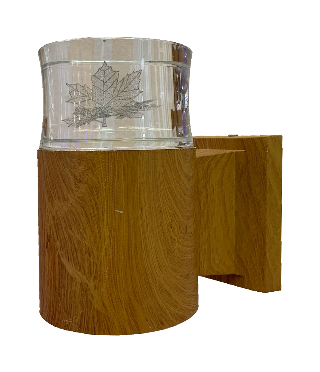 Đèn chày vân gỗ chao phale C90125/1
