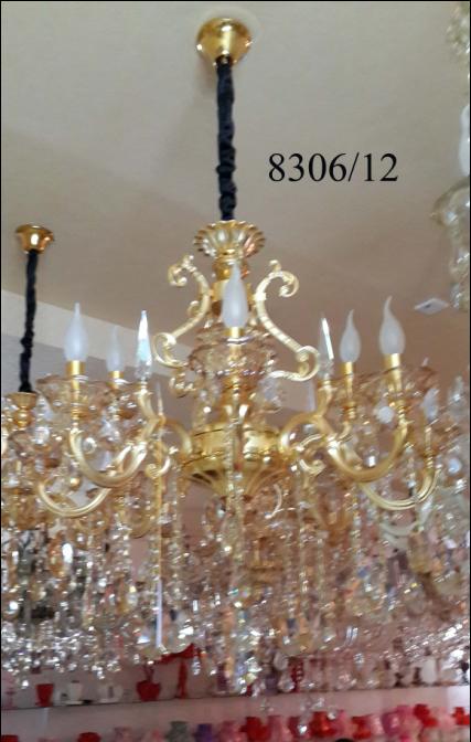 Đèn chùm 12 tay nến 8306
