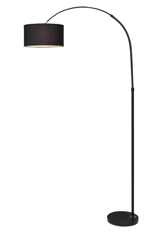 Đèn cây chụp vải đen 9093A BK