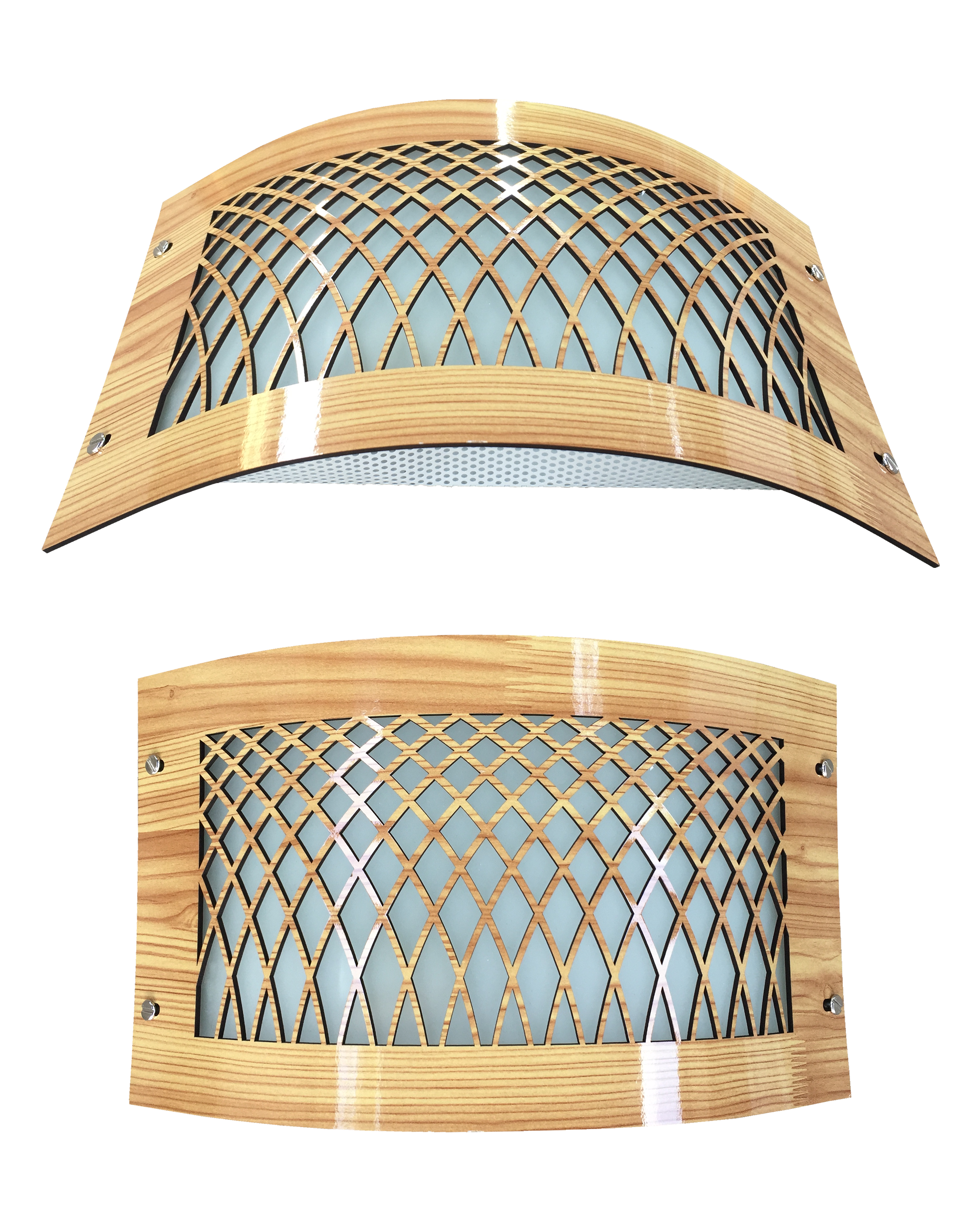 Hắt kính viền sơn màu vân gỗ BL522