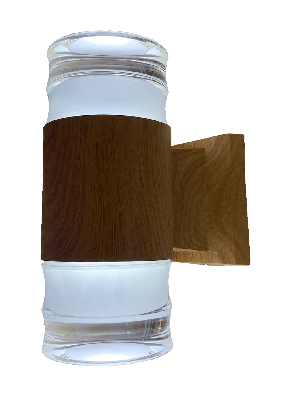 Đèn chày vân gỗ chao phale A90150/2 (22cm)