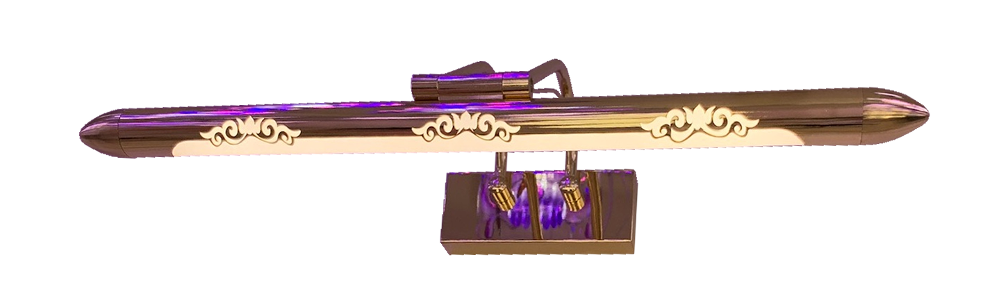 Đèn soi tranh bút mạ đồng 52cm 6001/30w