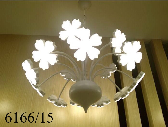 Đèn chùm 15 tay hoa led (6166/15)