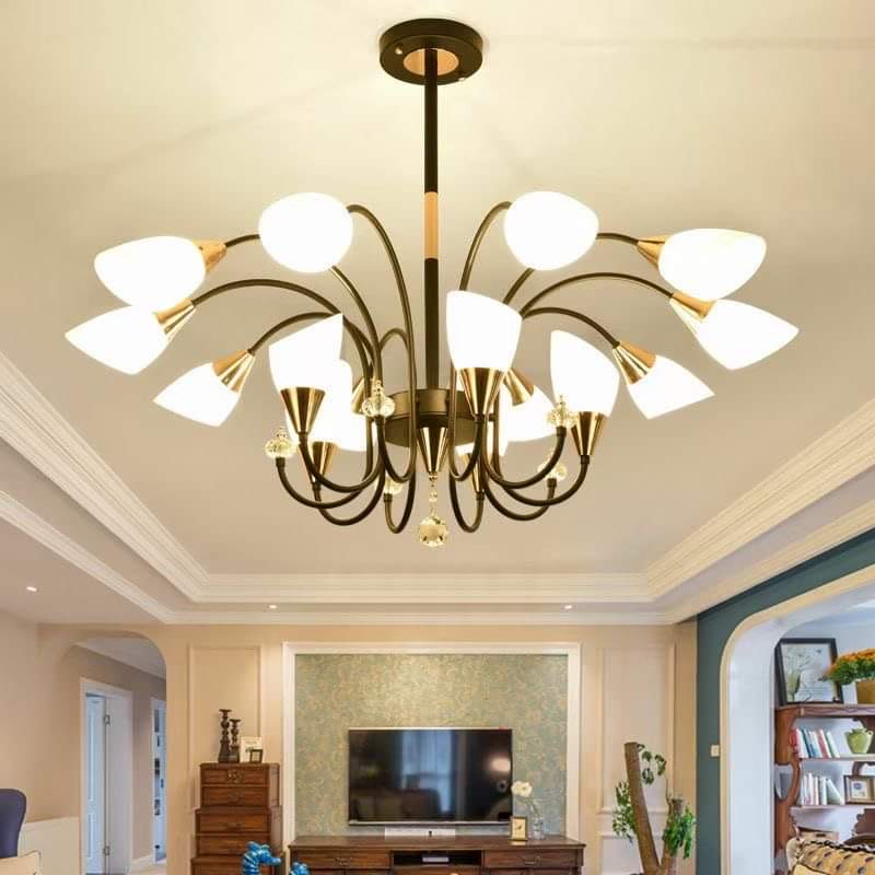 Đèn chùm tay sắt 9139/15( bóng E14)