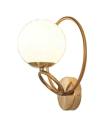 Đèn tường mạ đồng chao cầu 2170/1(23x27x20)