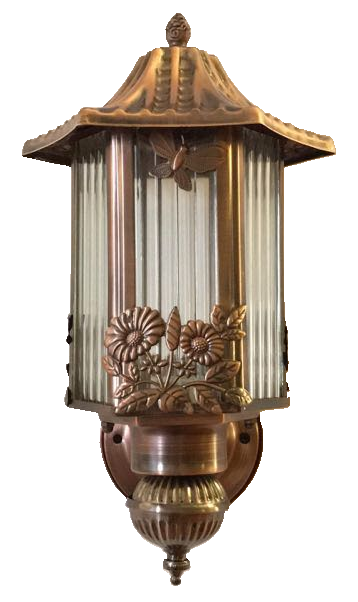 Đèn cột 6 kính cây hoa 1643