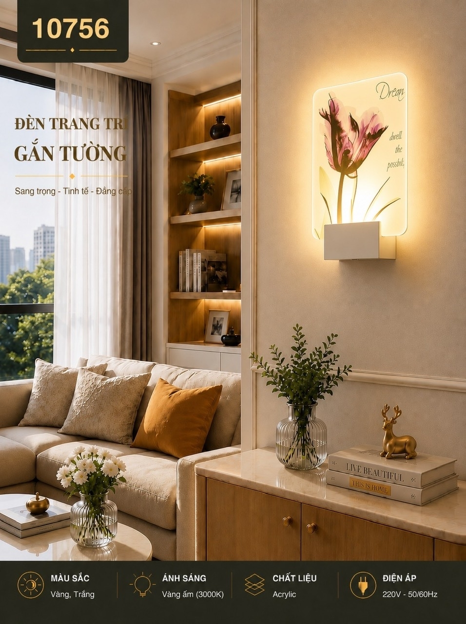Đèn hắt Led 10756 (19.5 x27)cm