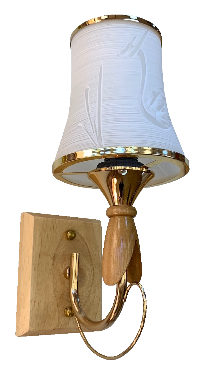 Đèn tường đế gỗ 9925/1