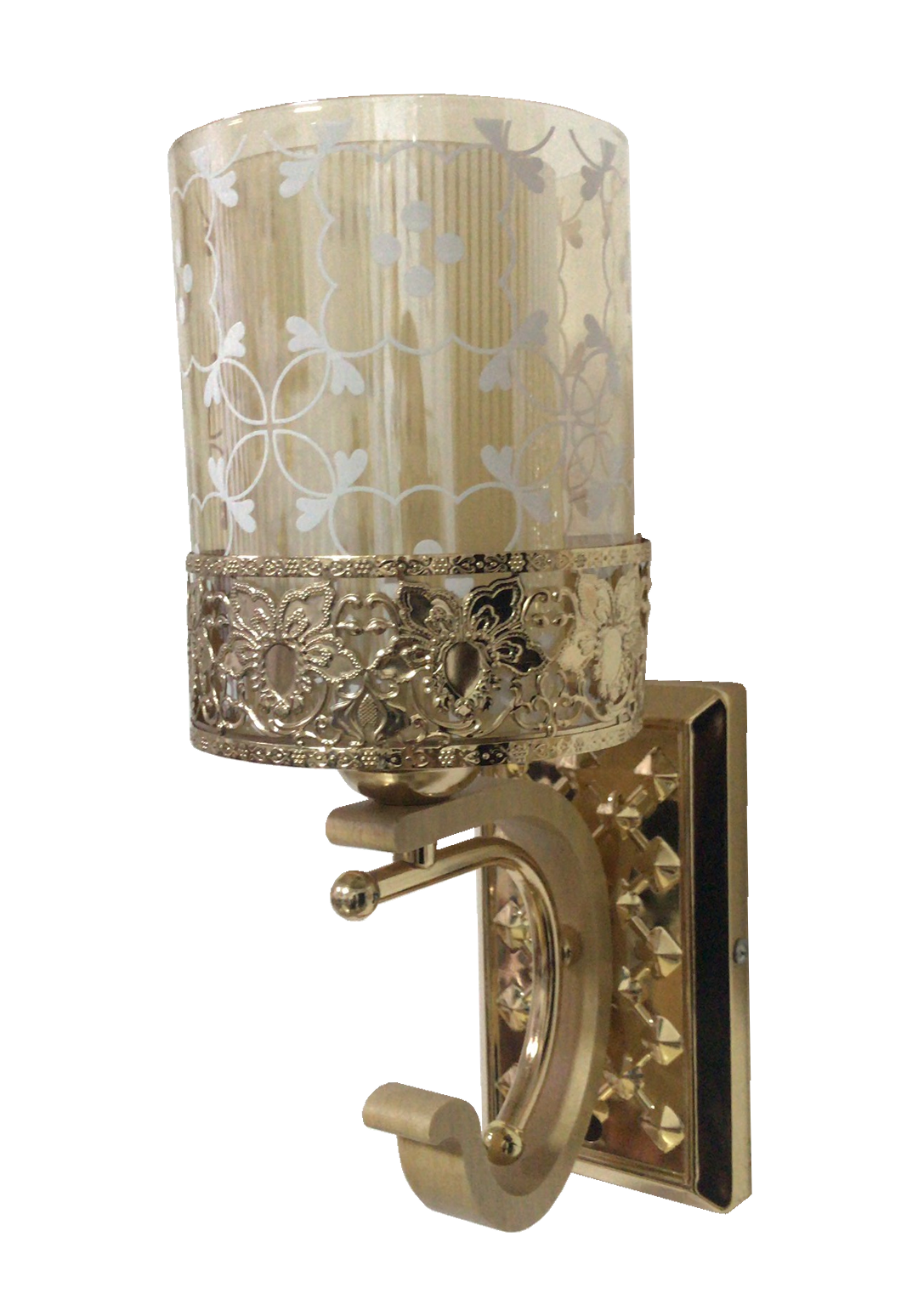 Đèn tường tay gỗ chao kép A9372/1