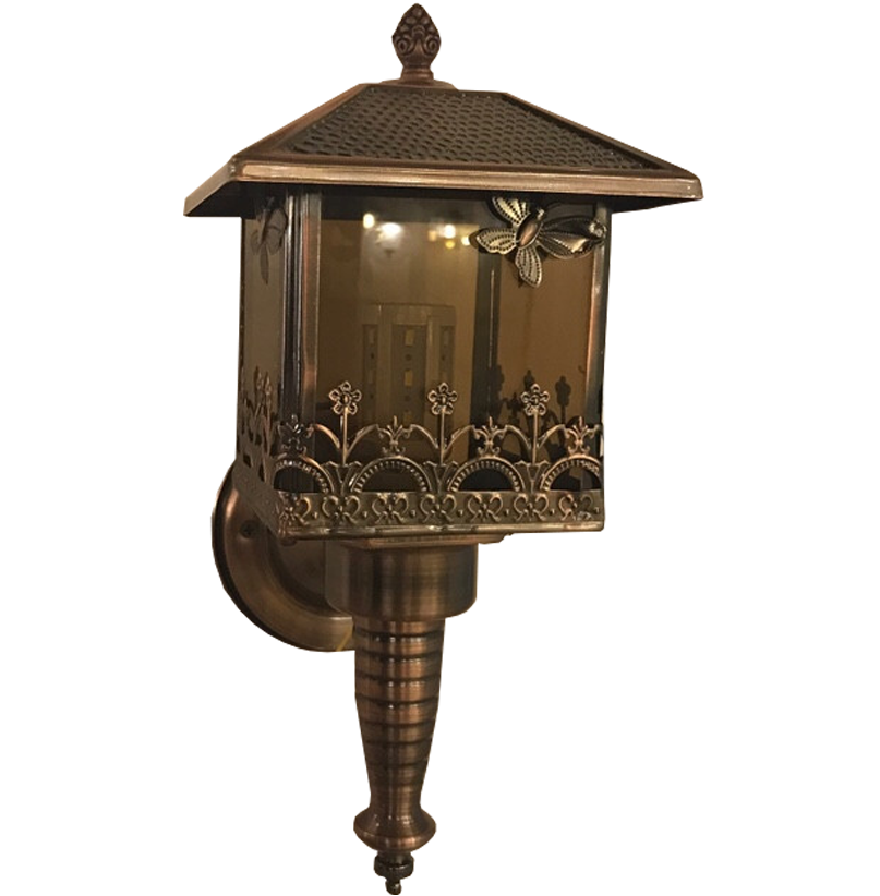 Đèn cột mạ đồng đỏ 1531/1