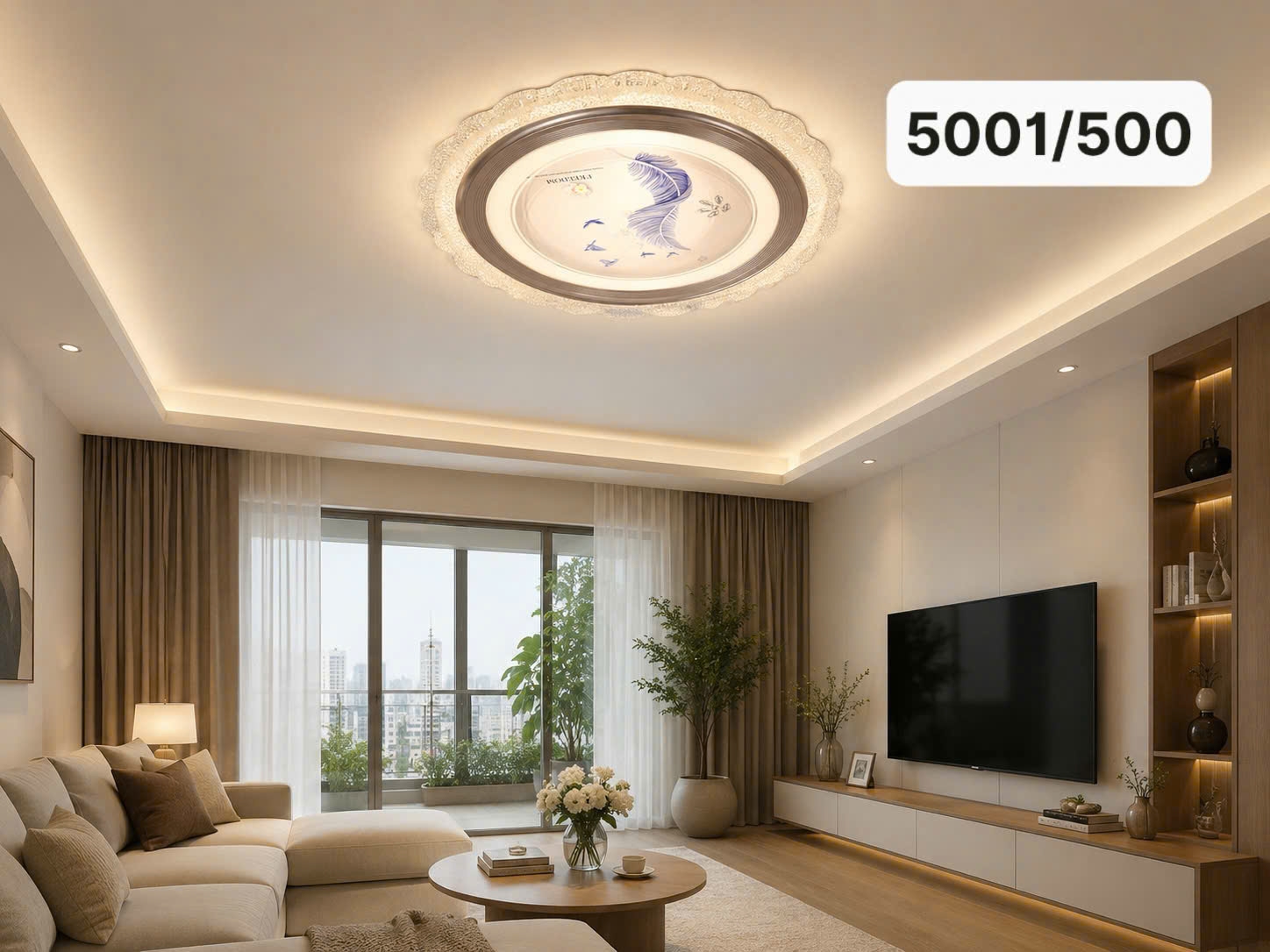 Đèn ốp trần Led 5001/500