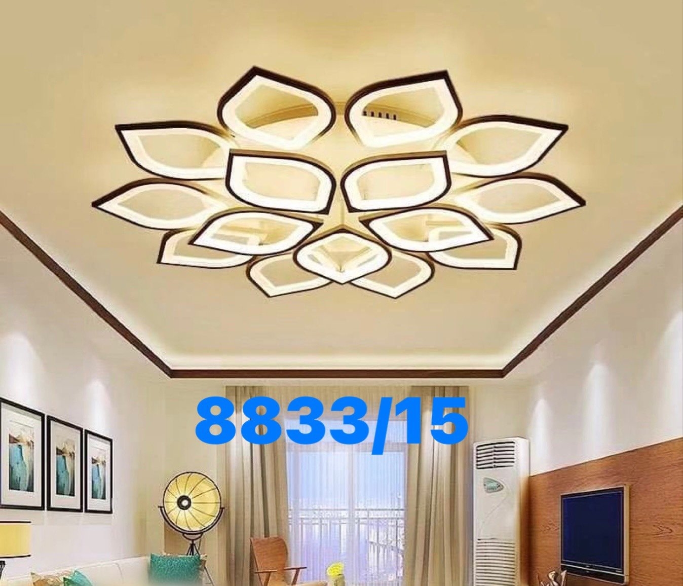 Đèn ốp led cánh hoa 8833/15(R1030xH180)