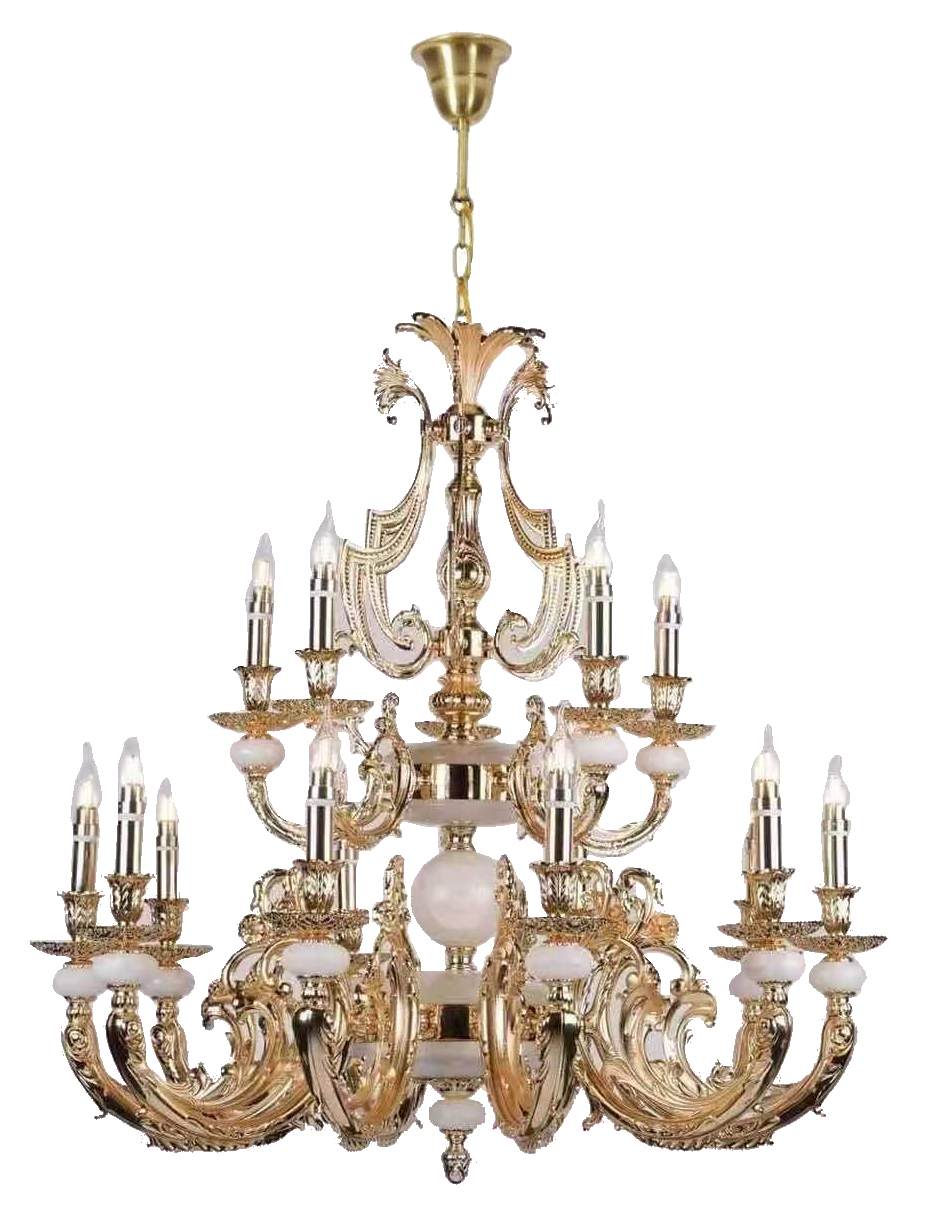 Đèn chùm đồng xịn 7003/15 VP (900x980mm)