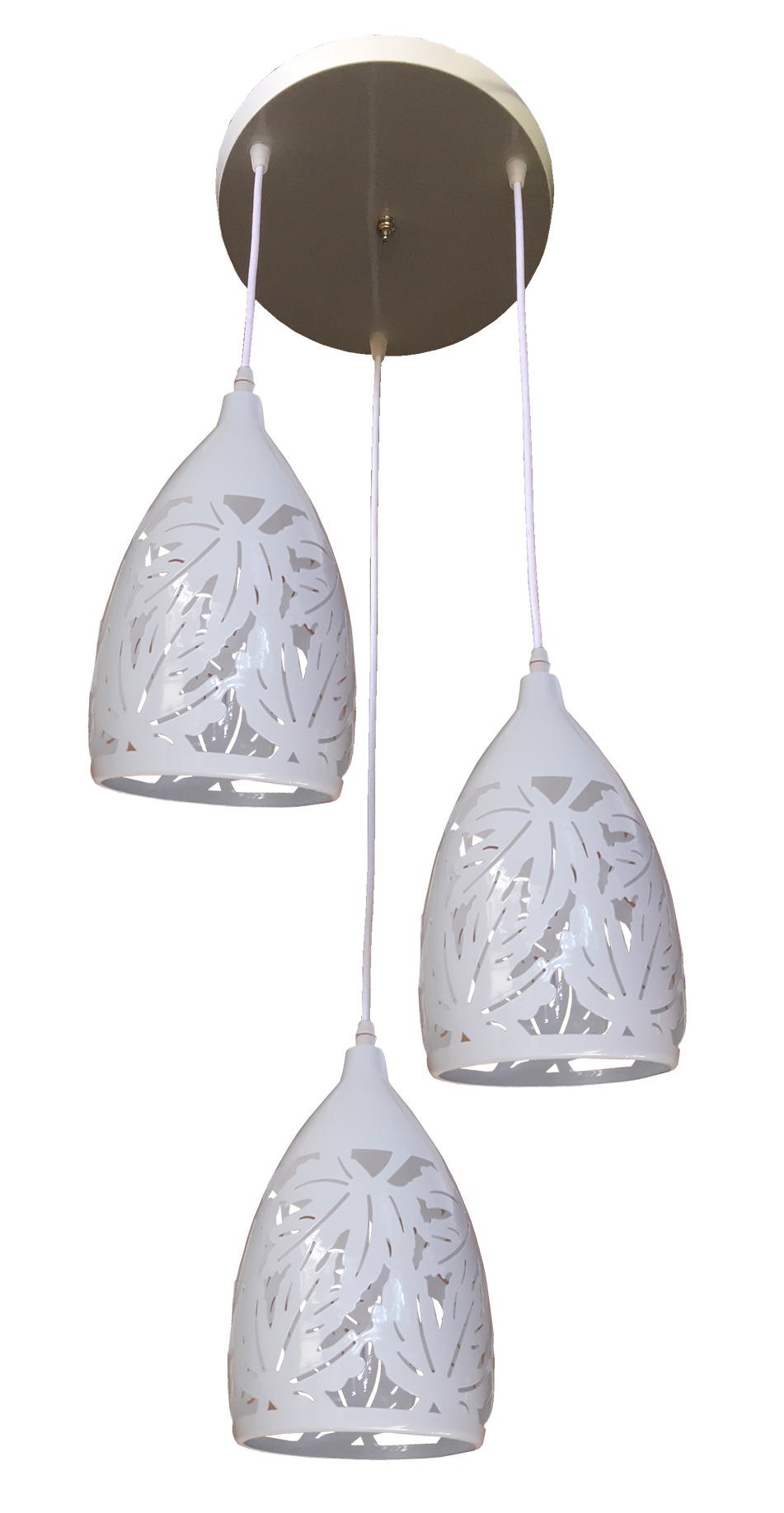 Đèn thả 3 lá phong trắng T042/3WH