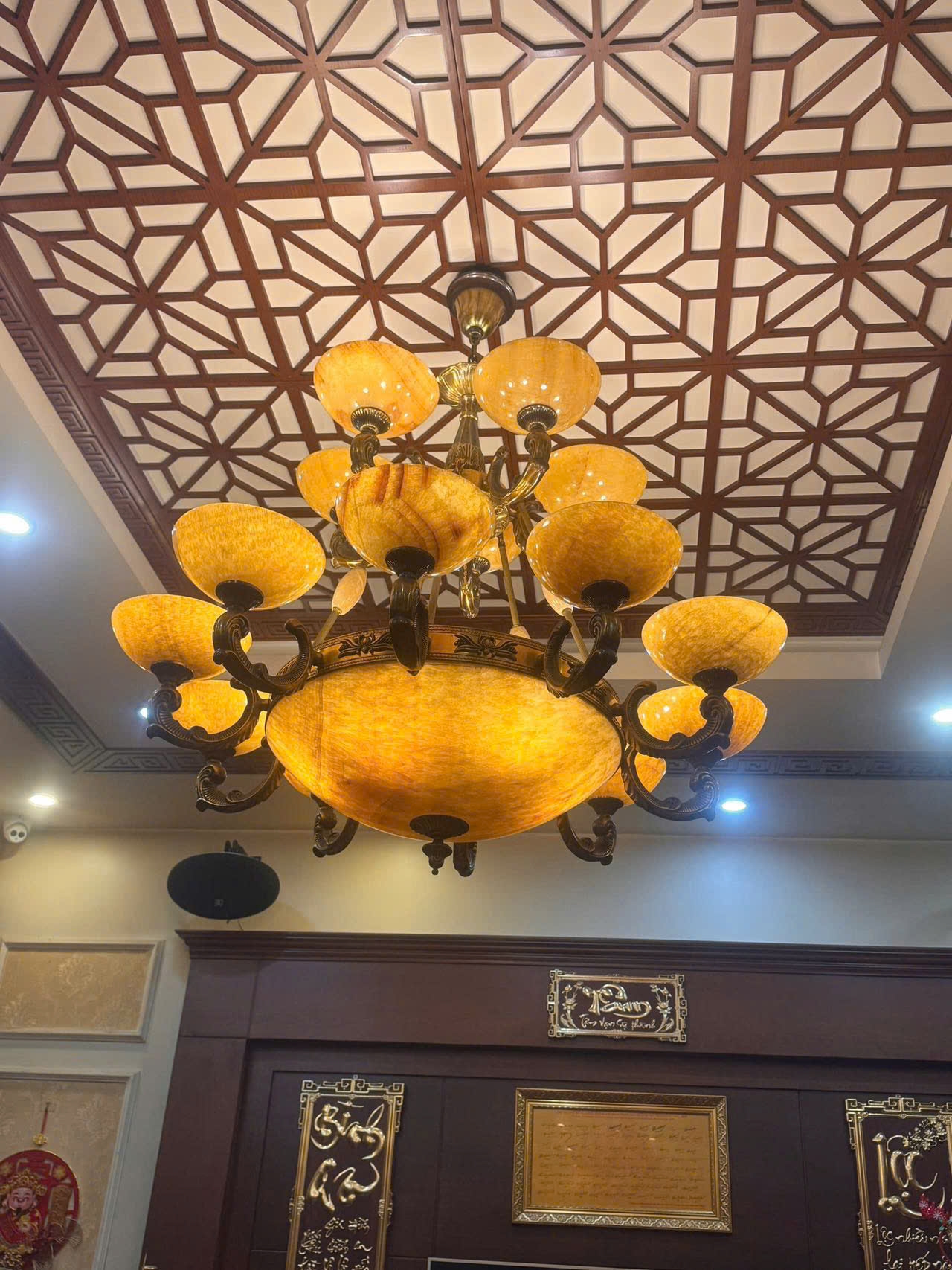 Đèn chùm đồng 15 tay 3132/15