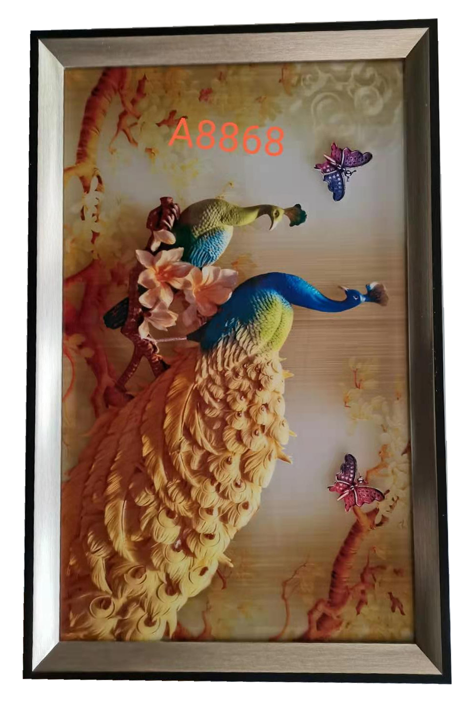 Hắt tranh khung mạ vàng đồng A8868M (40x60)