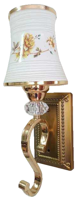 Đèn tường chao dù tay mạ đồng 8817