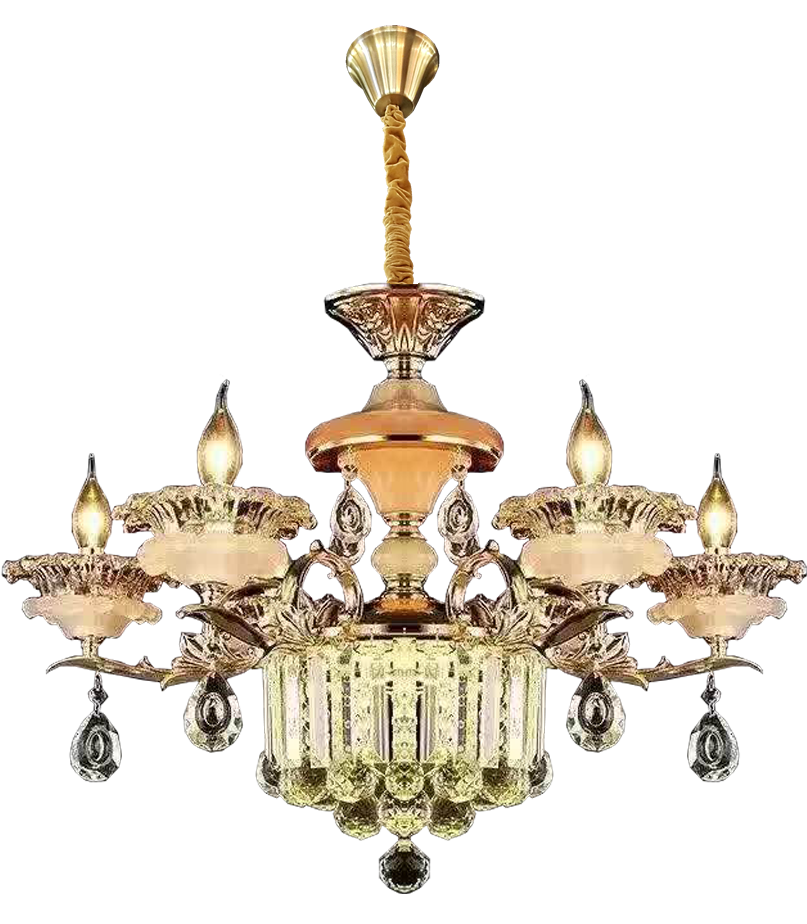 Đèn chùm angtimon chao ngọc 9005/6