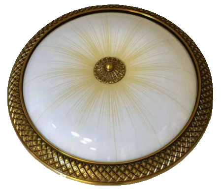 Ốp trần vành hợp kim chao thủy tinh 023/350