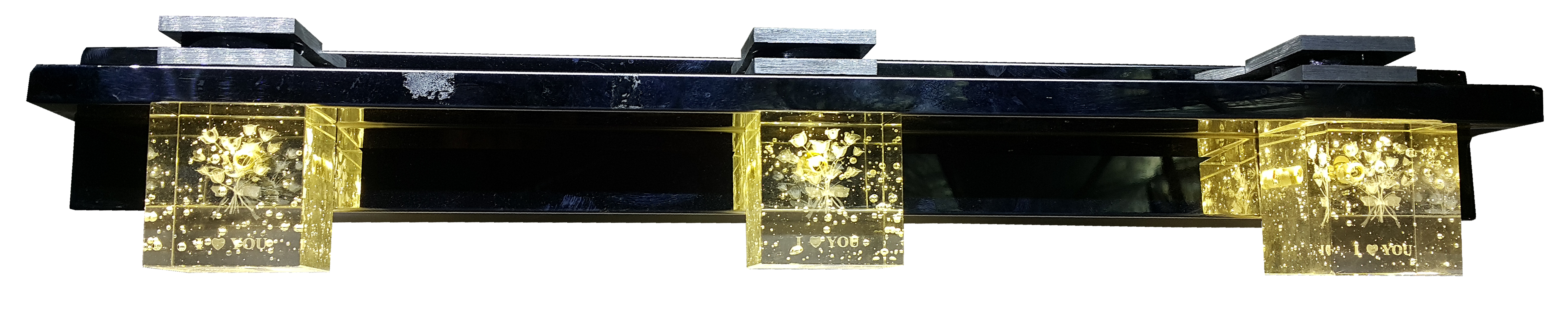 Đèn soi tranh led chao cục phale in hoa 8160/3