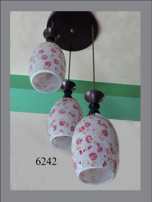 Đèn thả 3 gốm 6242