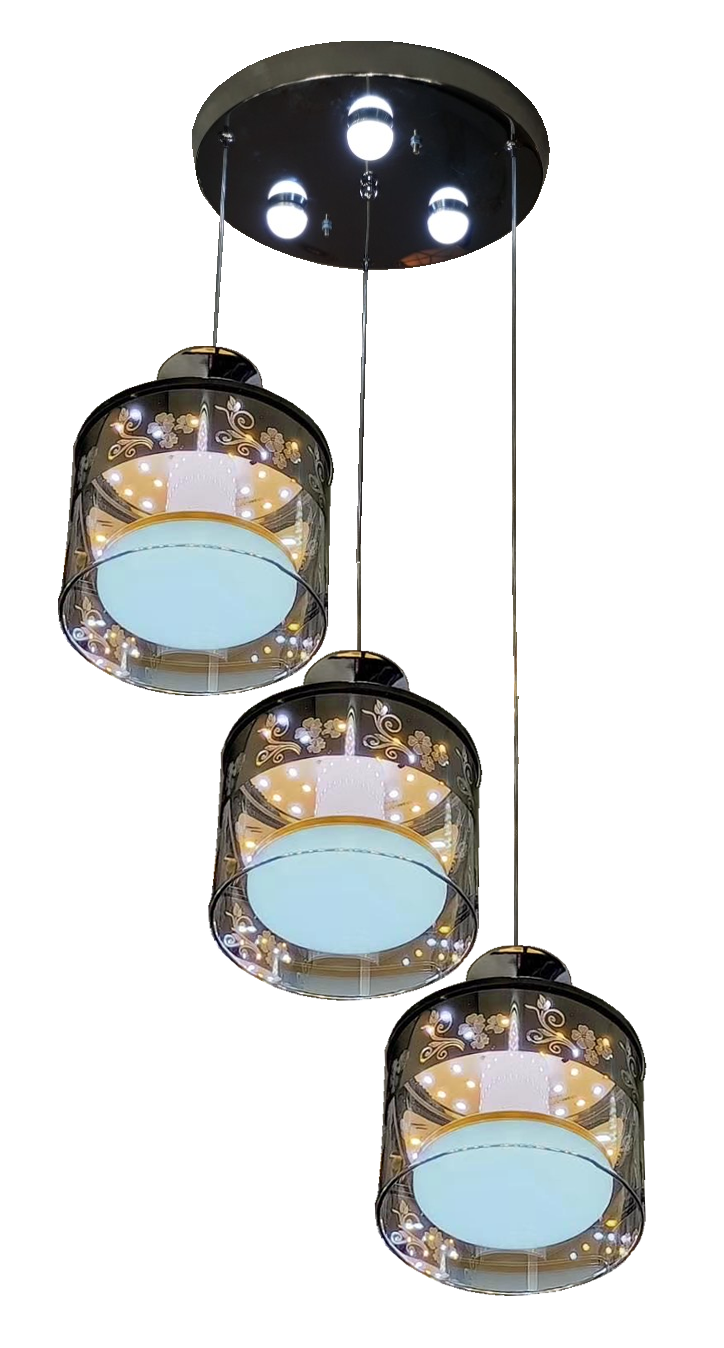 Đèn thả led chao kép thủy tinh 5140/3