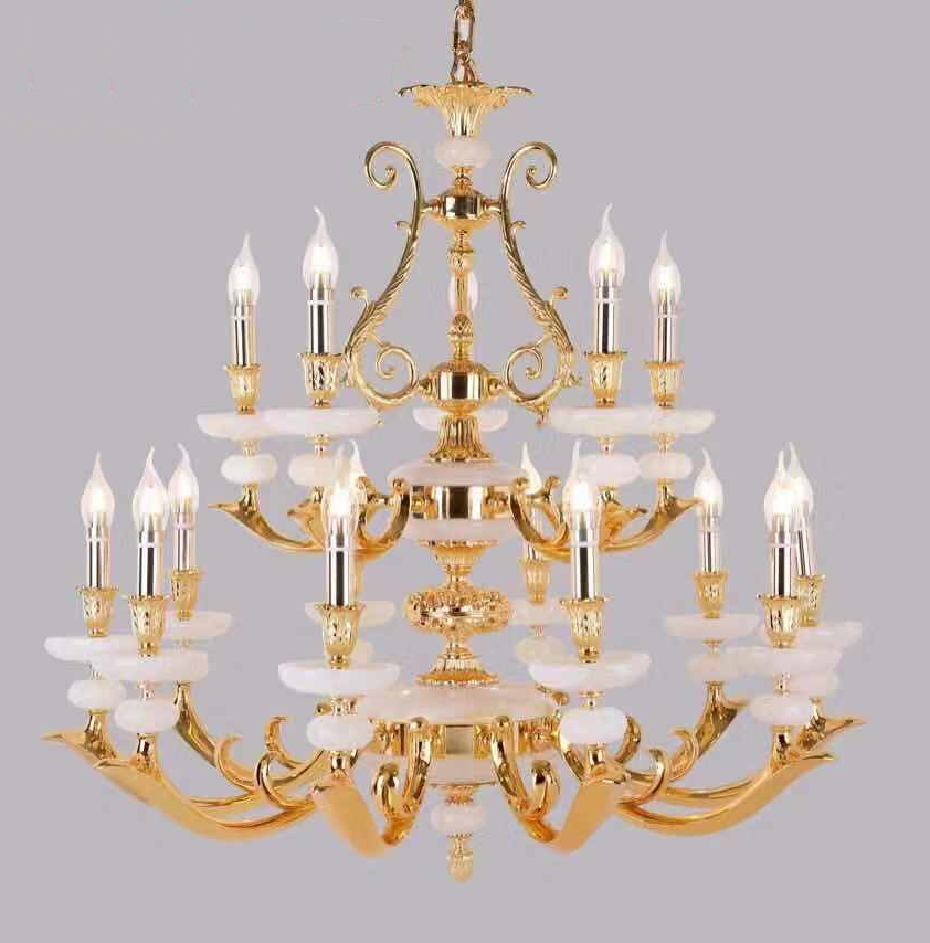 Đèn chùm đồng xịn 1250/15(KT:90cm*H 95cm)