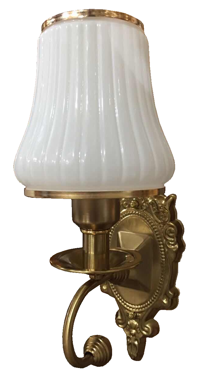 Đèn tường mạ chao thủy tinh 9115/1(14x35x19)