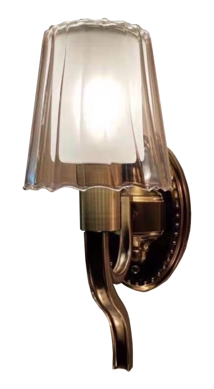 Đèn tường mạ chao thủy tinh 3774/1W