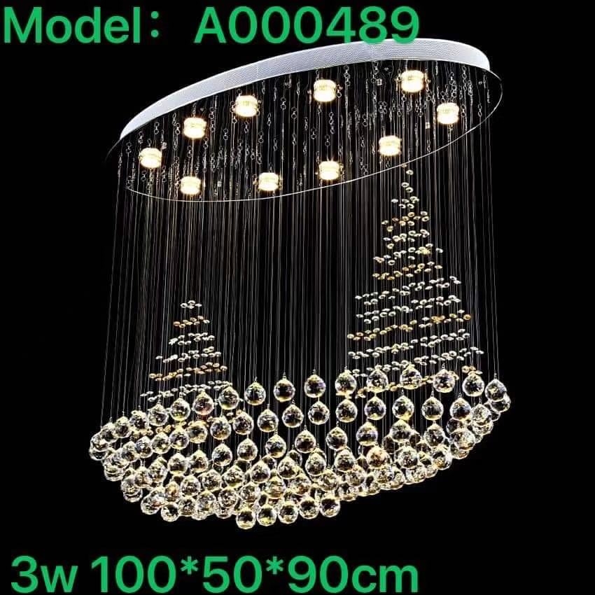 Đèn chùm thả hạt phale A000489