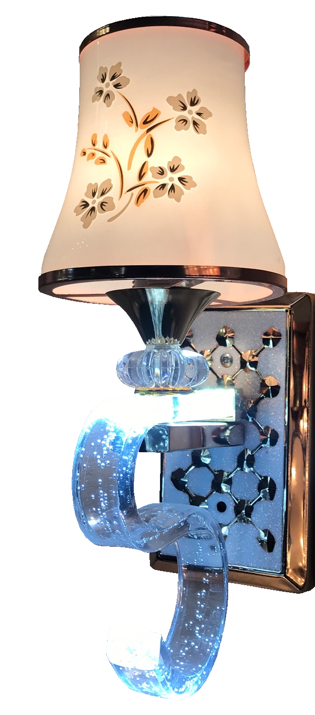 Đèn tường tay phát sáng chao thủy tinh quay lên A0024/1
