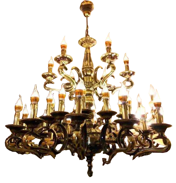 Đèn chùm nến đồng xịn (850/36)