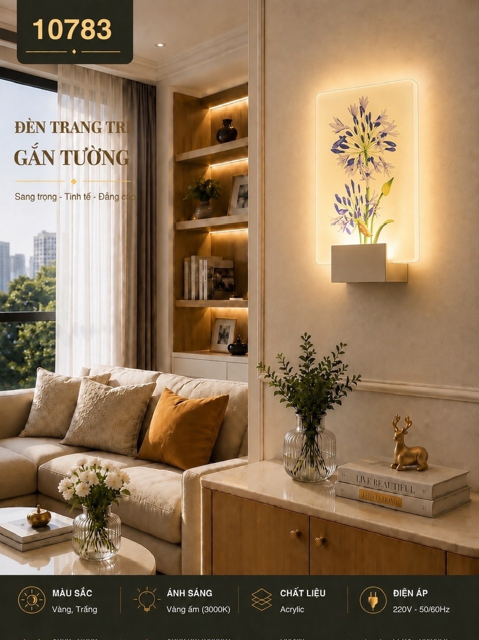 Đèn hắt Led 10783 (19,5 x27)cm