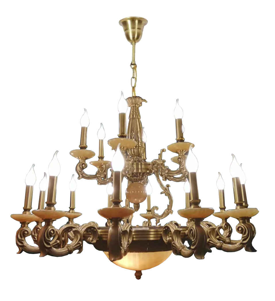 Đèn chùm đồng xịn 1202/18